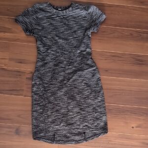 Lululemon Athletica Black and Gray Sheath Mini Dress